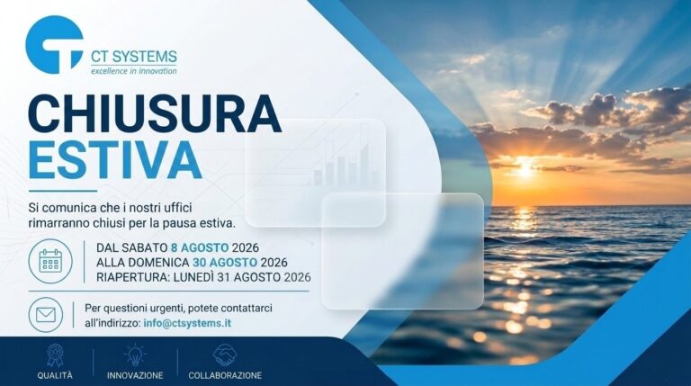 Chiusura estiva Ct systems